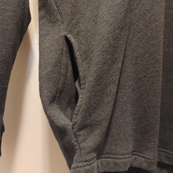 Pink Victoria's Secret Sequined Dark Gray 1/4 Snap ButtonSweater Size XS - Picture 6 of 8